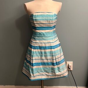 Lilly Pulitzer women’s strapless dress silk shell/cotton lining size 2